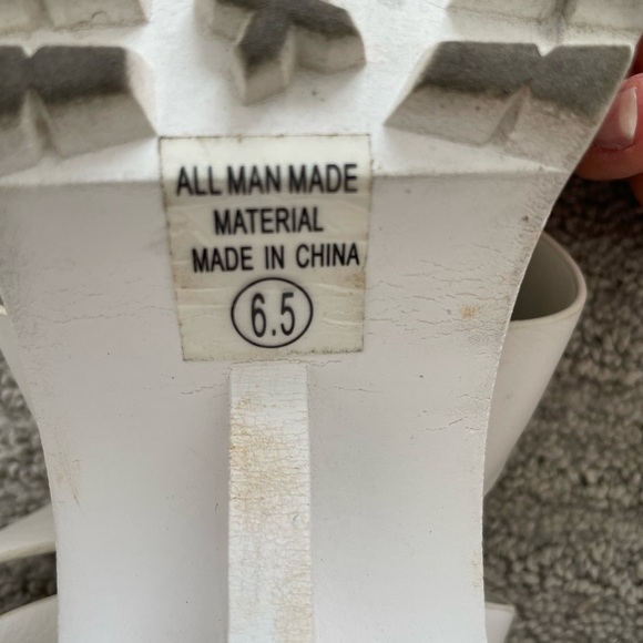 Women’s Soda White Lace Up Strap Heels Platform Summer Casual Preppy Formal Prom - Picture 5 of 5